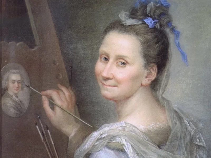 1666-Giovanna Fratellini -A utoritratto - Galleria degli Uffizi, Firenze
